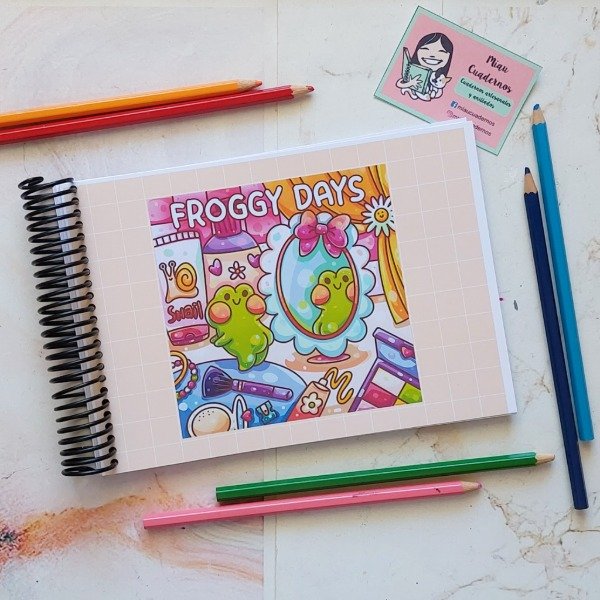 Producto - Cuaderno para pintar- ranitas