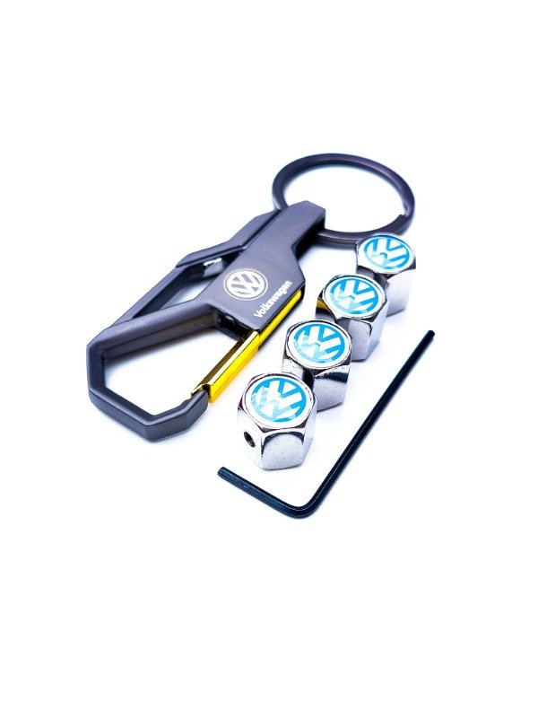 Producto - Combo Volkswagen Mosquetón/Gancho Celeste - 1