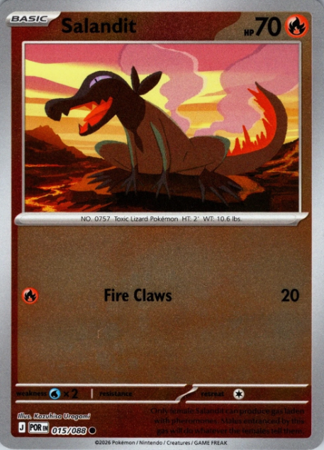 Producto - Salandit (015/088) - Reverse Holo - [Mega Evolution: Perfect Order]