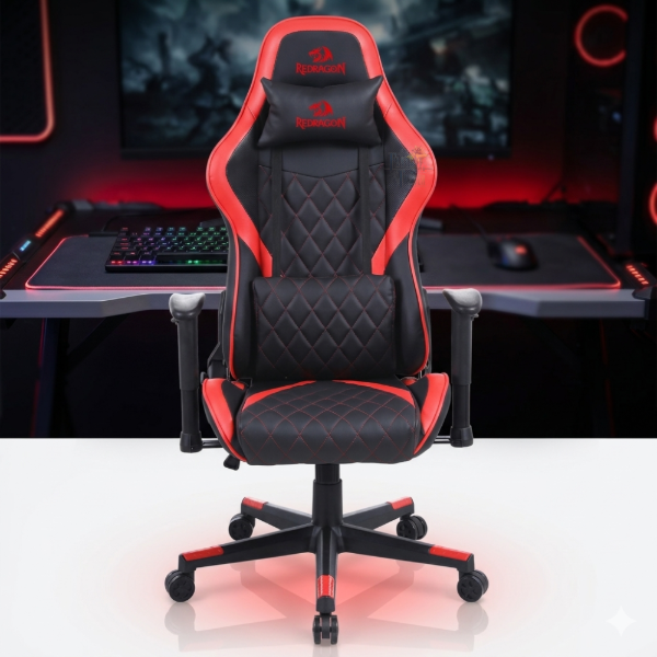 Producto - Butaca Silla Gamer REDRAGON Gaia C211-B - Negro/Rojo