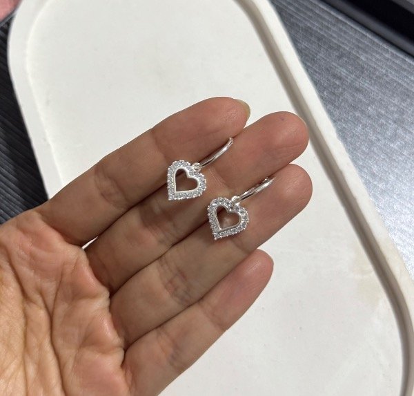 Producto - Argollas corazón cubic