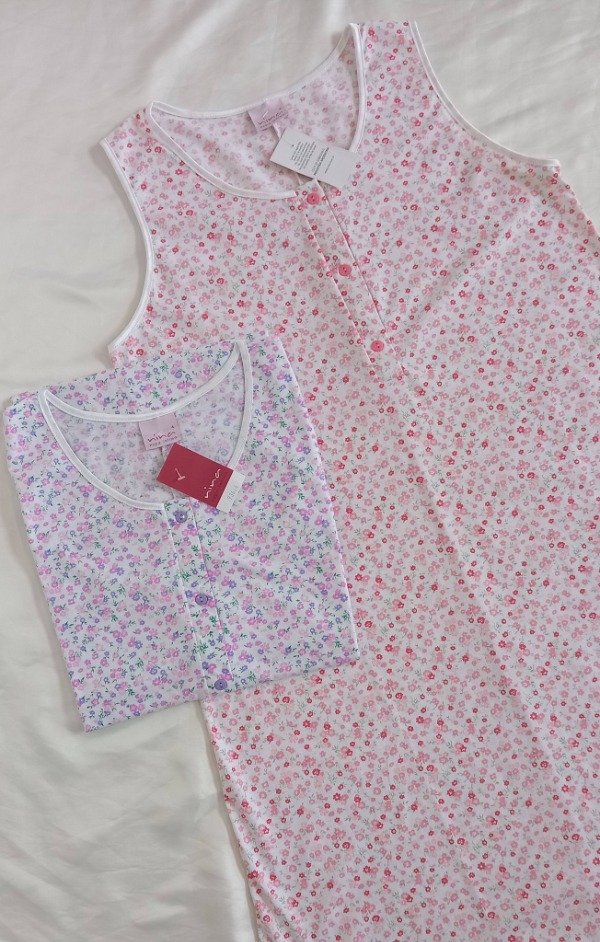 Producto - Camison sin mangas florcitas
