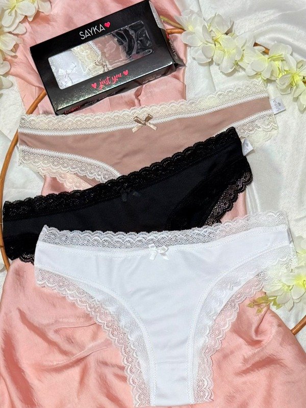 Producto - Art 10541 Sayka Vedetina Microfibra Con Puntilla en los bordes