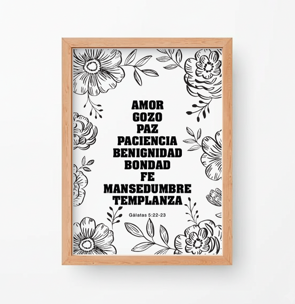 Producto - GÁLATAS 5:22-23 FLORAL