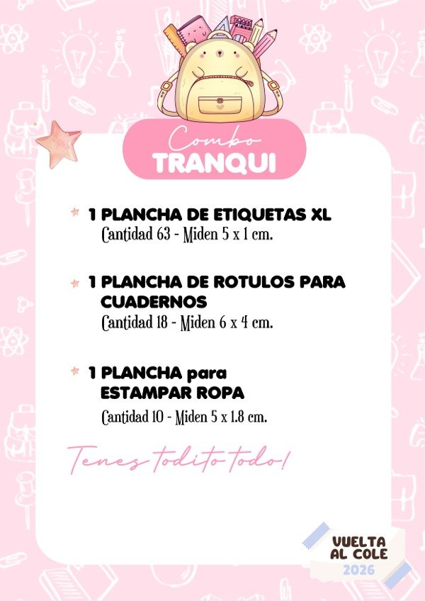 Producto - Combo Tranqui