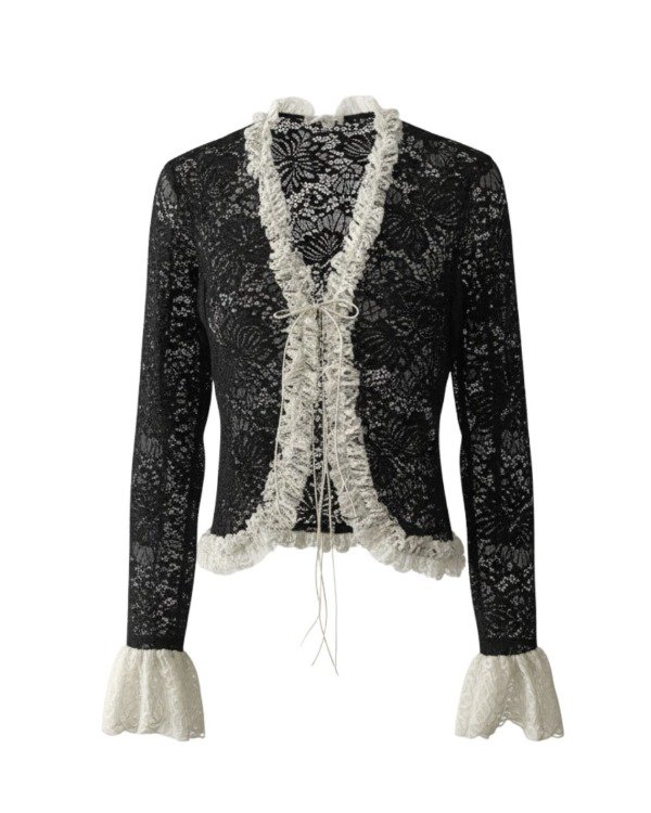 Producto - TOP DE ENCAJE MEDIANOCHE