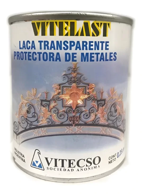 Producto - Laca Transparente Protectora De Metales Vitecso 0,25lt