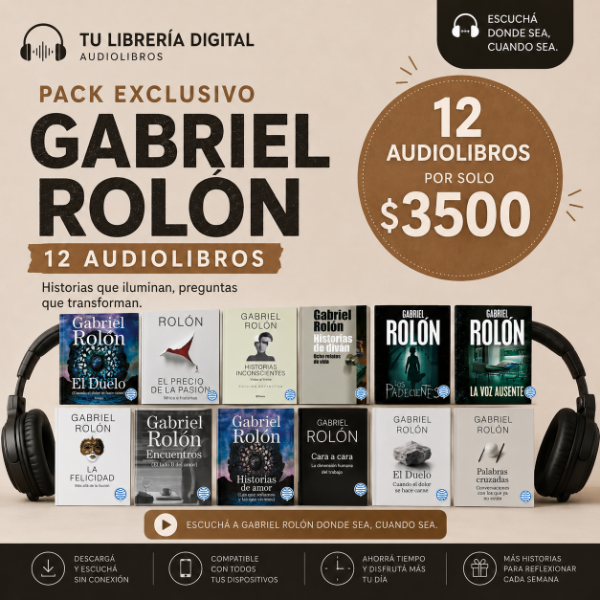 Producto - Pack 12 Audiolibros de Gabriel Rolón