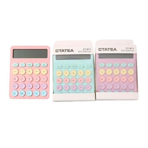 Producto - CALCULADORAS 12 DIGITOS PASTEL 11X14.5CM X UNIDAD COLORES SURTIDOS