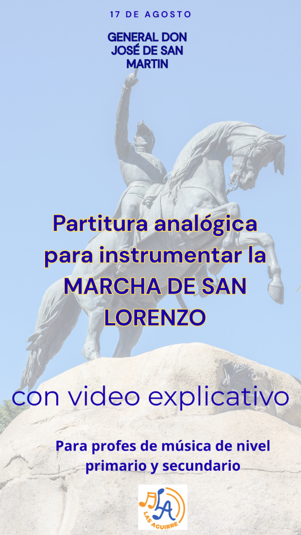 Producto - MARCHA DE SAN LORENZO ( PARTITURA ANALOGICA)