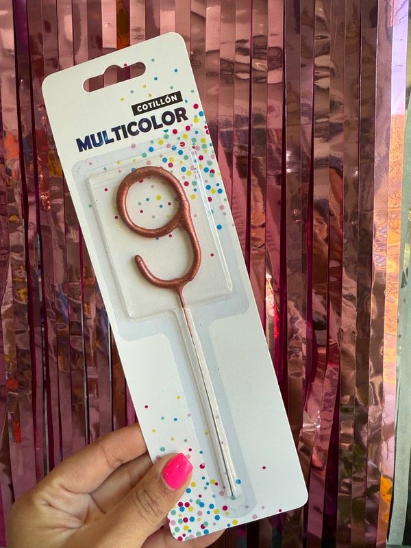 Producto - SPARKLE NUMERO 9 ROSA GOLD