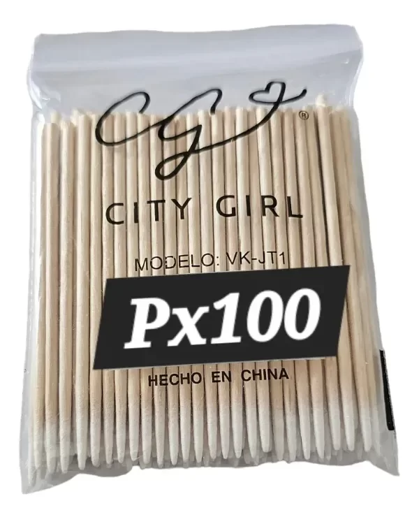 Producto - Microhisopos De Madera Para Pestañas Y Cejas, X 100 Uds