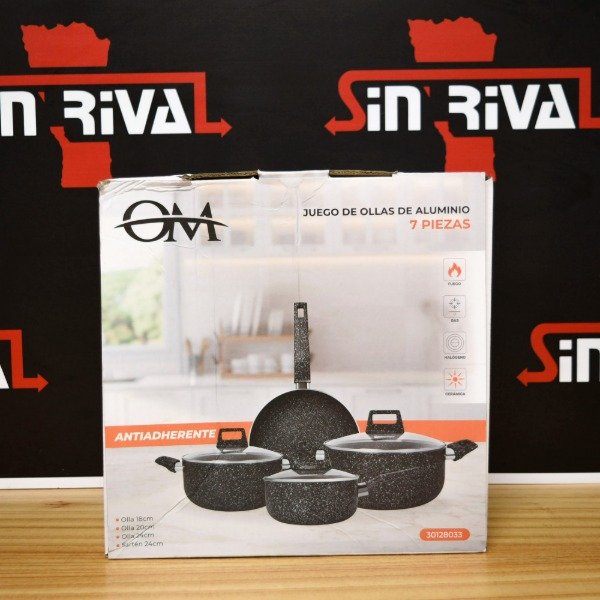Producto - JUEGO DE OLLAS DE ALUMINIO 7PCS 30128033