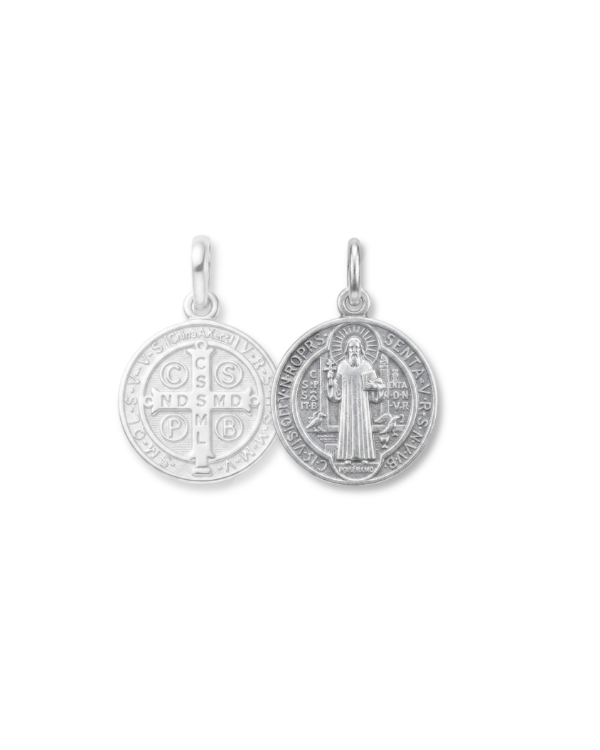 Producto - Dije de Plata Medalla San Benito - 1