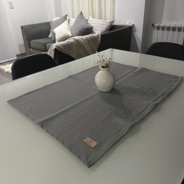 Producto - Mantel matero liso gris - 1