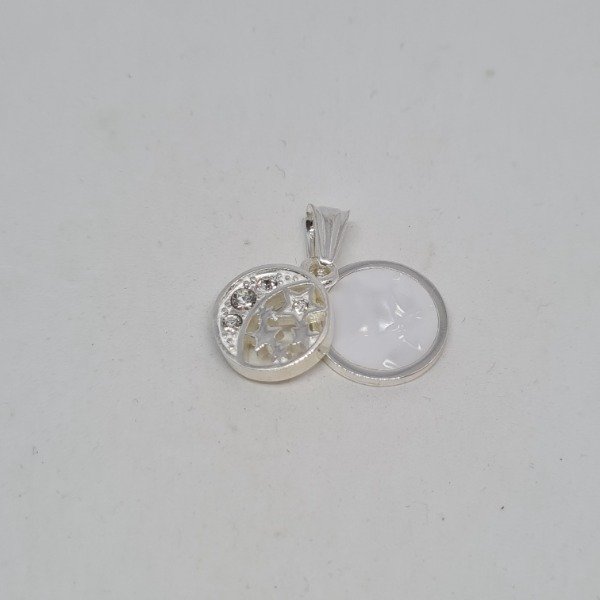 Producto - Dije doble nacar luna 12mm