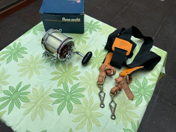 Producto - REEL PENN 140 USADO PESCA PESADA CON ARNES #12215