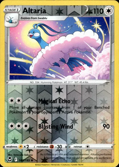Producto - Altaria - 143/195 - Silver Tempest - Reverse Holo
