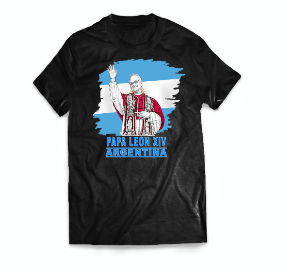 Producto - Remera Personalizad Papa León XIV Argentina #27 - 0
