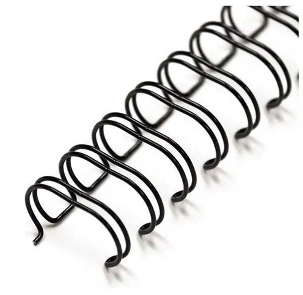 Producto - Anillos Doble Alambre 2:1 5/8 48 Unidades Negro 135 Hojas