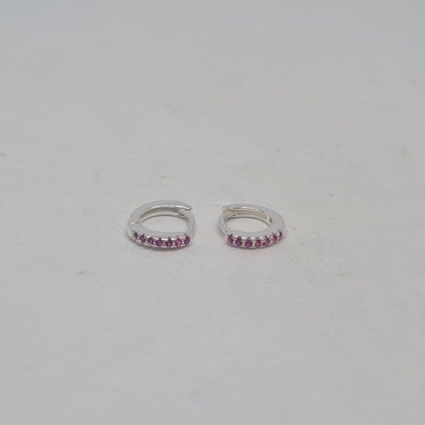 Producto - Argolla cubic fucsia 6mm AR73A