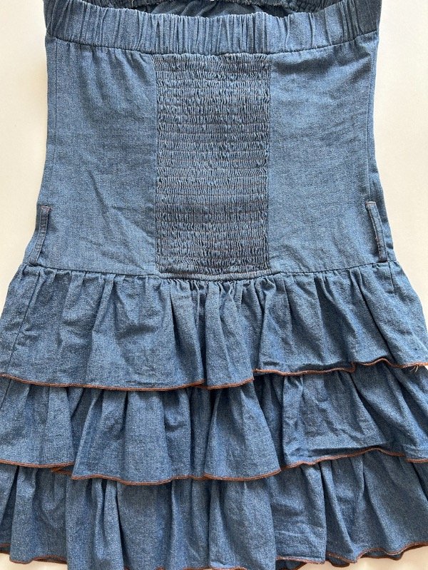 Producto - vestido jean strapless - 4