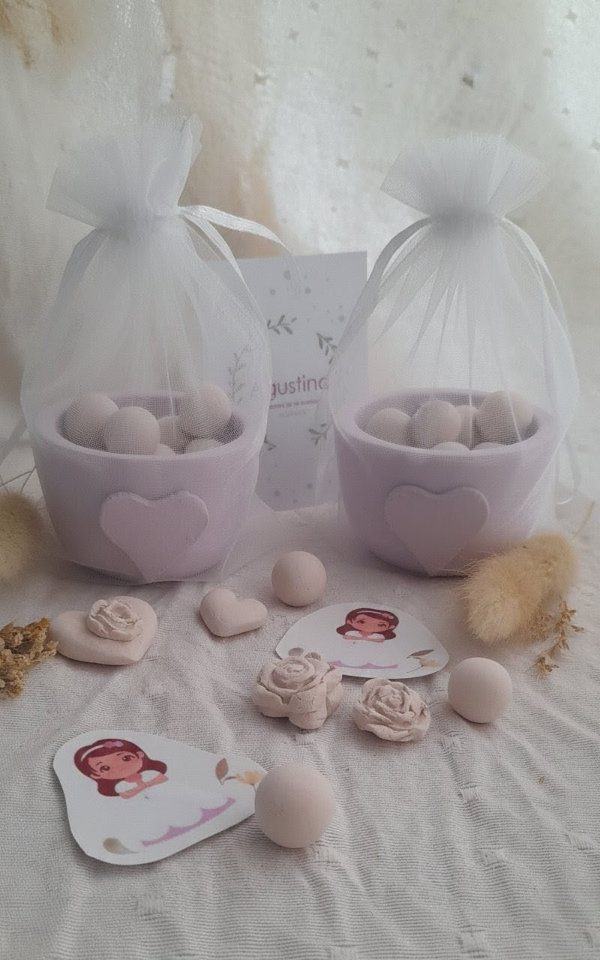 Producto - Cuenco con Corazón Perlas Perfumadas Más Tarjeta Personalizada