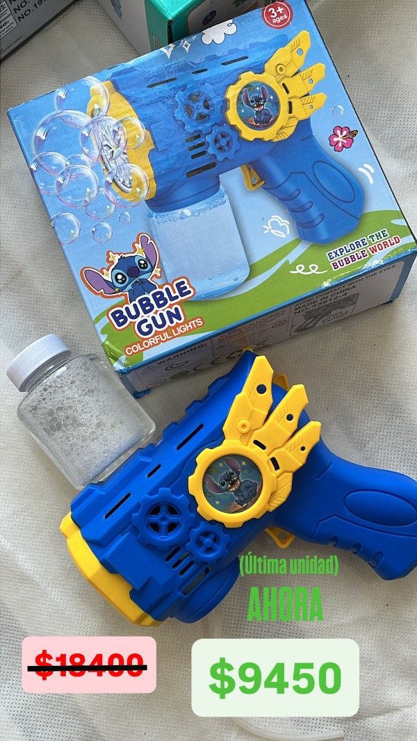 Producto - Pistola burbujeros de stich