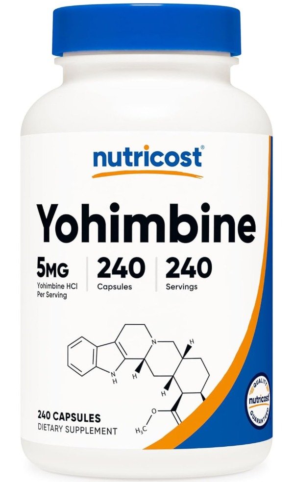 Producto - Nutricost - Yohimbina 5mg x 240 capsulas (Extra Potente)