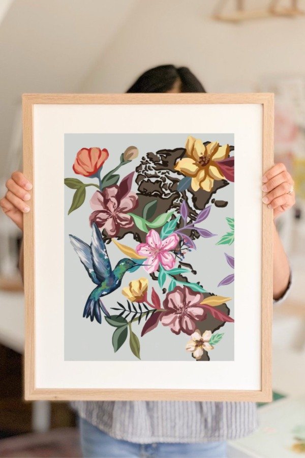 Producto - Lámina enmarcada "Rebrote de Vida I"