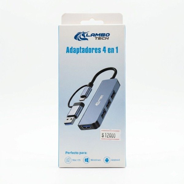 Producto - ADAPTADOR 4 EN 1 PUERTOS USB