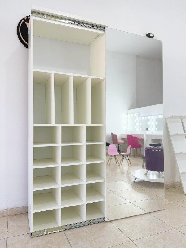 Producto - Zapatero con puerta espejo deslizable
