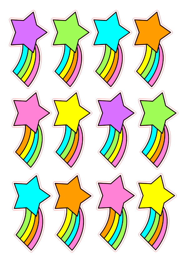 Producto - DEC63 - STICKERS ESTRELLITAS FUGACES