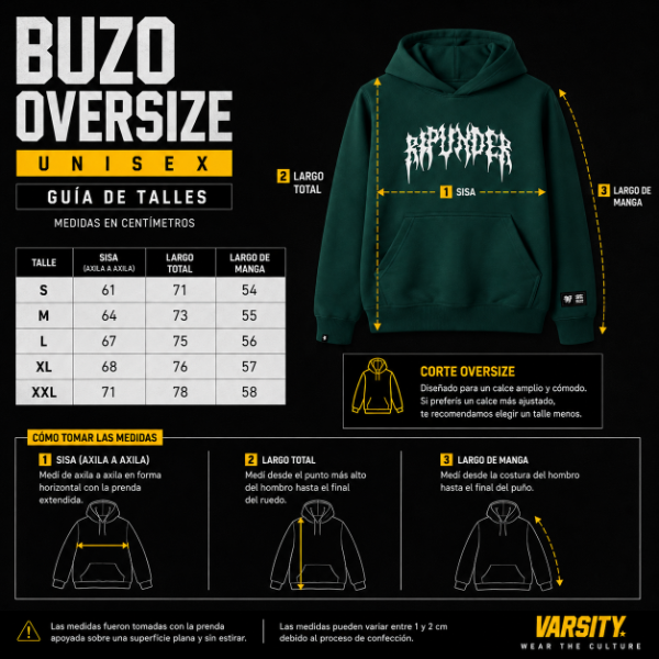 Producto - BUZO FRISA OVERSIZE  RIPUNDER - 4