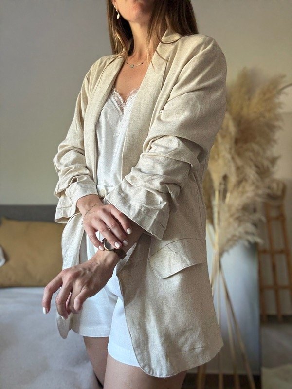 Producto - Blazer sastrero beige