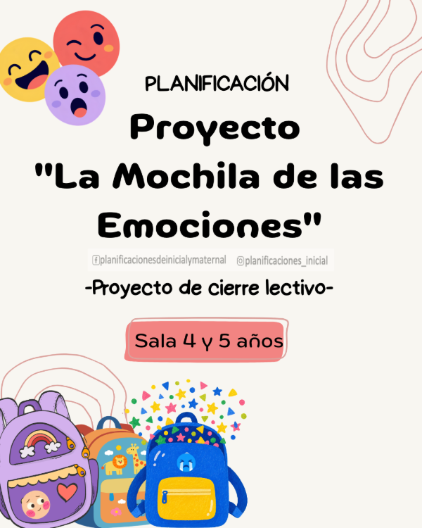 Producto - Proyecto de cierre Mochila de las Emociones