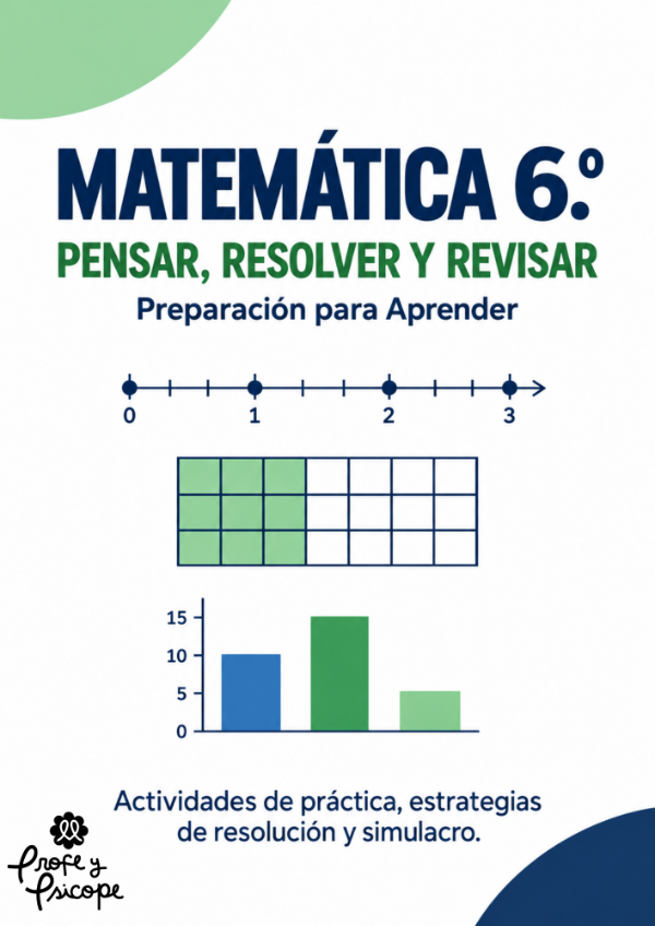 Producto - Matemática 6to grado: Preparación Prueba Aprender - 0