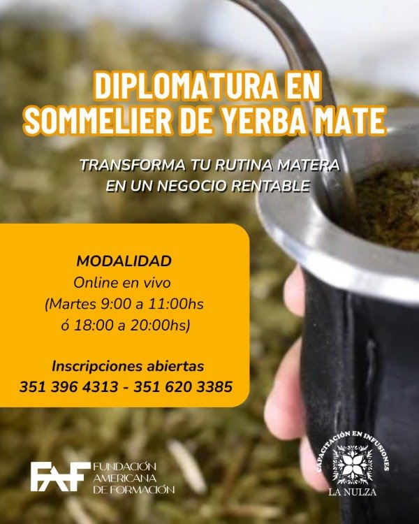 Producto - Diplomatura en sommelier de Yerba Mate