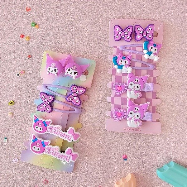 Producto - BLISTER COLITAS Y HEBILLAS KUROMI X6