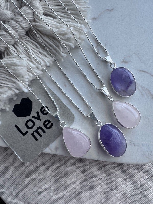 Producto - Collar Amatista (violeta)