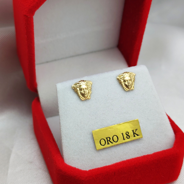 Producto - Aros Medusa Griega Oro 18kt - 3