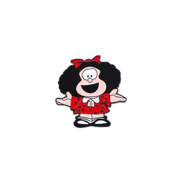 Producto - Pin Mafalda saludando