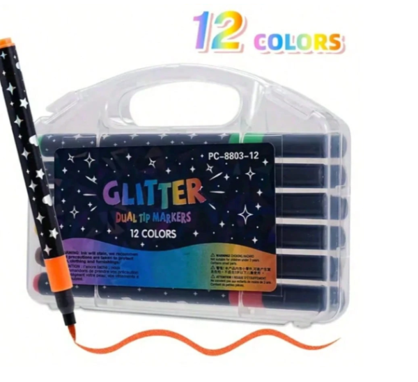 Producto - Marcadores con glitter x 12