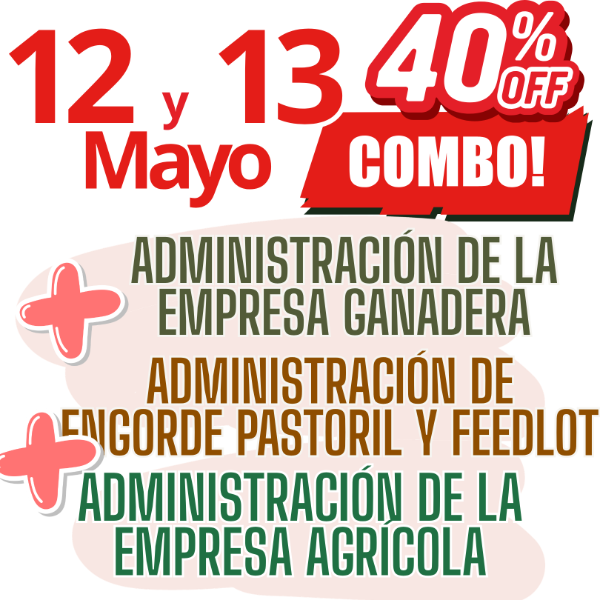 Producto - COMBO 3 CURSOS: Admin Ganadera + Engorde Pastoril y Feedlot + Admin Agrícola