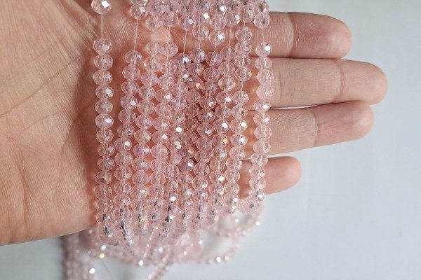 Producto - Cristal de Roca Rosa Traslúcido 6 mm