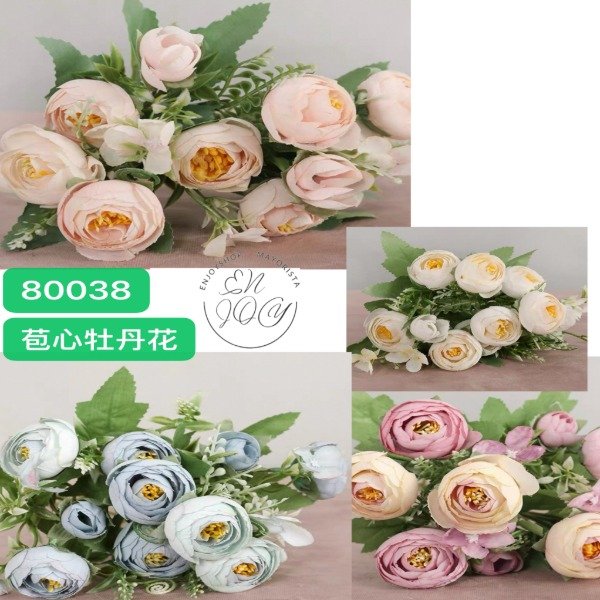 Producto - RAMO DE FLOR Paeonia ARTIFICIAL 80038