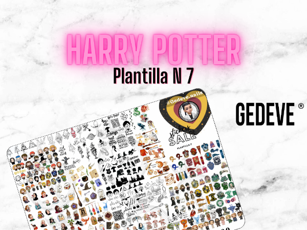 Producto - Plantilla para Stickers de Nail Art N 7 (HARRY POTTER) - PDF Descargable