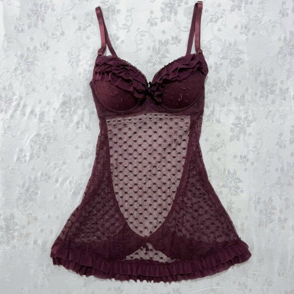 Producto - wine hearts babydoll (90)