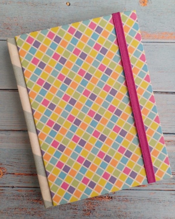 Producto - Cuaderno Mini (A6) Liso Cuadrille pastel