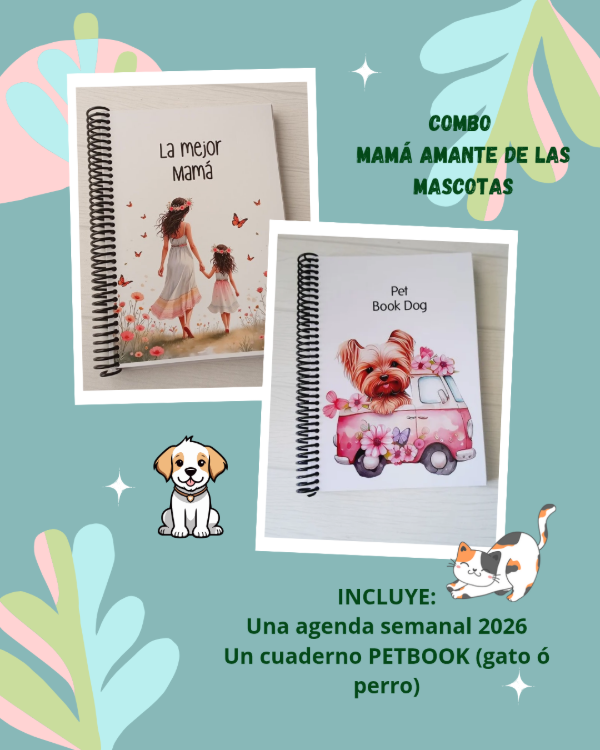 Producto - COMBO MAMÁ AMANTE DE LAS MASCOTAS
